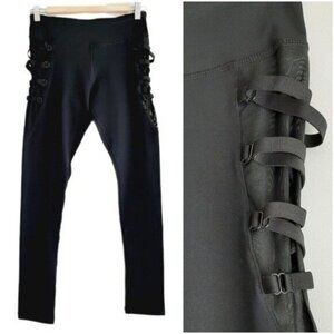 New - MOTION by COALITION Black Mesh-Side Leggings Sz S